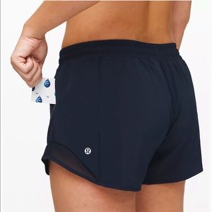 Navy hotty hot 4 inch shorts